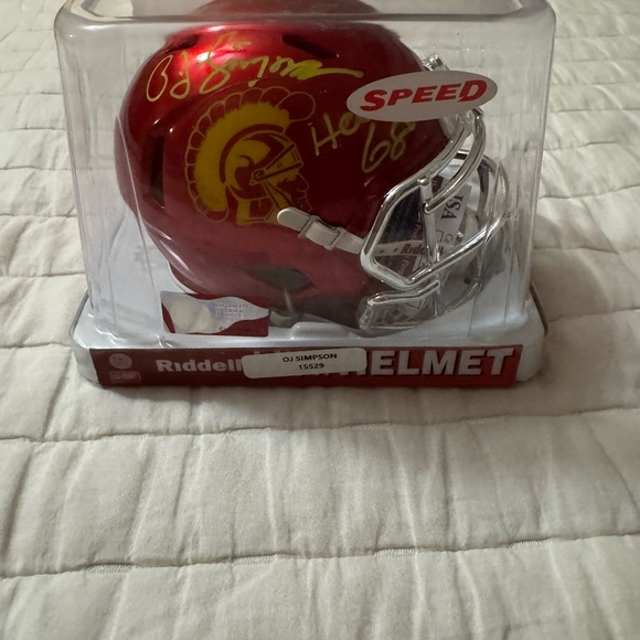 Riddell USC Trojans Mini Helmet - Red - Picture 1 of 5